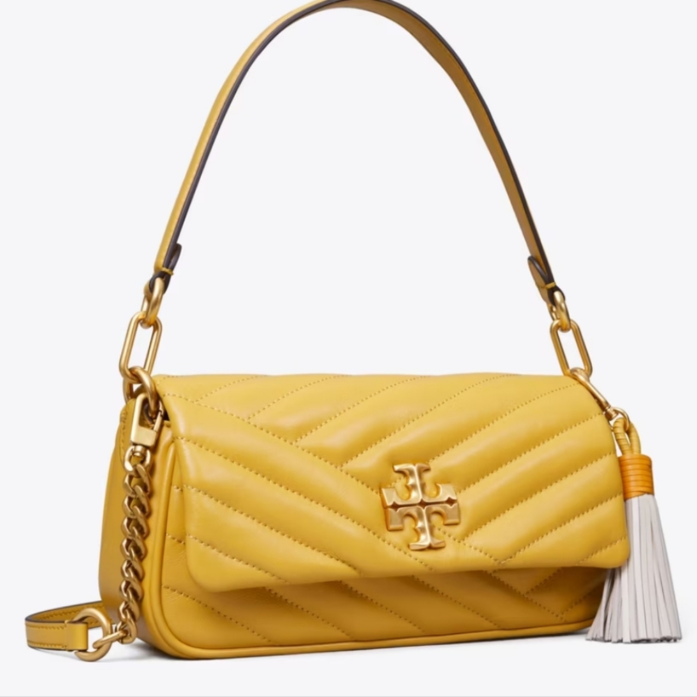 * TORY BURCH * KIRA CHEVRON TASSEL SMALL FLAP SHOULDER BAG  Excellent condition